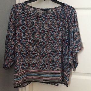 Tribal printed Forever 21 top